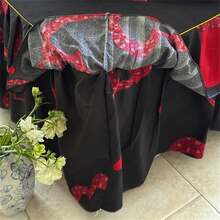 3pcs Bedskirt Set (1 Bedskirt + 2 Pillowcases, No Pillow Insert) Printed Bedskirt Anti-Slip Bedding Set, Suitable For Bedroom And Guest Room - Heart to Heart - View 6