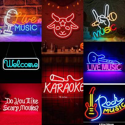 Đèn neon LED nhiều lớp, trang trí tường, thích hợp cho câu lạc bộ, tiệc tùng, tạo không gian ấm cúng cho phòng ngủ gia đình, đèn neon gắn tường điều khiển bằng nút bấm, cấp nguồn qua USB, trang trí neon thích hợp cho các lễ hội âm nhạc và tiệc tùng.