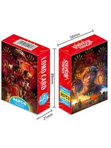 asmodee 96张/30张卡通动漫人物双面卡片收藏周边‌贺卡‌贴纸‌明信片 LOMO卡牌游戏派对装扮道具情人节礼物 - 彩色 - 查看 9