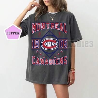 Vintage Montreal Canadiens  Shirt Retro Habs Hockey Tee 90s Aesthetic  Fan Gift Unisex Montreal Hockey Sportswear Tee