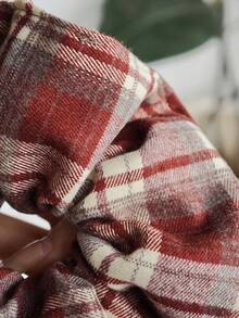 1个休闲涤纶纤维发圈，四季皆宜 - 棕色 - 查看 4