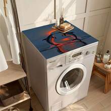 1pc Soft Lavender Tulip Sky Dream Pattern, Warm Family Atmosphere, Diatomite, Non-Slip, Suitable For Washing Machine Cover Pad, Dryer Cover Pad, Coffee Machine Pad, Kitchen Countertop Pad, Multi-Purpose Household Mat - Ducklings Swimming Among the Lotus Leaves - View 5