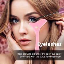 3pcs Eytour Eyeshadow Applicator Tools, Professional Quick Eyeshadow Stencils, Reusable Eyeshadow Blending Sponges Made Of Smooth Silicone, Perfect Eyeliner Tool, Suitable For Beginner Makeup - Multicolor - View 8