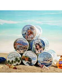 1卷2米沙滩主题和纸胶带，复古创意美学贴纸，DIY装饰拼贴工艺用品，节日礼物，个性化剪贴簿学校文具（6种随机款式） - 嶼你同行 - 查看 7