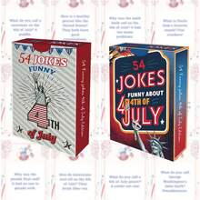 Tarjetas con temática divertida del Día de la Independencia, tarjetas de humor en inglés, juegos interactivos/entretenimiento de mesa para fiestas festivas - Ver 2