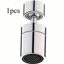 1pc 360-Degree Rotating Dual-Mode Kitchen And Bathroom Splash-Proof Faucet Bubbler, Splash-Proof Toiletries, Two Water Flow Output Modes, Faucet Extension Device, Foam Device, Rotatable Extension Device, Wash Faucet > Bathroom Sink Faucet Replacement - Faucet Accessories - View 9