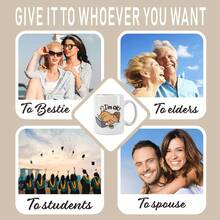 Ceramic Coffee Mug "I'm Fine", Cat Themed - Reusable, Insulated, Perfect Gift For Cat Lovers, Hand Wash Only - Red - View 4