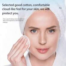 100片/包 加厚三层超柔软一次性圆形卸妆棉，适用于卸除指甲油、日常清洁 - 多色 - 查看 4