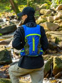 Mochila ligera para senderismo al aire libre, mochila unisex para montañismo, camping y ciclismo - Amarillo - Ver 6