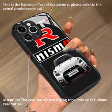 Estuche para teléfono estilo GT-R Nismo Compatible con estuches para teléfonos   17  16 Pro Max  15 Pro Max  13 y  12 Hecho de material TPU premium y elegante resistente a caídas y golpes Un regalo perfecto para familiares, amigos, seres queridos, novios/novias y para aniversarios - Negro - Ver 4