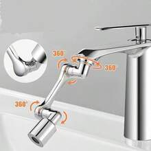 Rotating 1080 Degrees Universal Mechanical Arm Faucet For Bathroom Extension To Prevent Splashing And Extend The Rotation Of The Foaming Device - Plastic Single-outlet Water - View 7