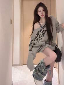 Women Sweatshirts & Hoodies - Milk Apricot - View 7