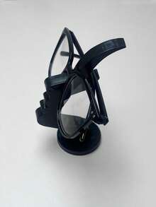 2pcs Unique Curved Eyeglasses Stand - Practical Minimalist Black Design, Plastic Material, Suitable For Living Room, Bedroom, Office, Or As A Gift For Family And Friends, Enhances Desk Or Nightstand Decor, Home Decor Accessory, Minimalist Design, Holiday Gift, Valentine's Day Gift, New Year Gift (1/2pcs Available) - 彩色 - 查看 11