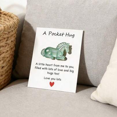 1/2pcs New Year Horse Year Throw Pillow & Greeting Card, Symbolizing Strength & New Beginnings, Comes With Thank You Card As Gift For Family & Friends, Ideal For Housewarming, Birthday, New Year