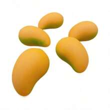 1个逼真芒果造型挤压玩具，创意食物减压玩具，放松挤压玩具，派对恶搞礼物，热门商品 - 彩色 - 查看 6