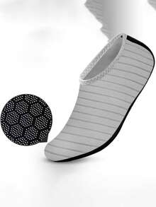 1/3/5双随机加厚蜂窝底沙滩袜，防滑防割耐磨瑜伽健身地板徒步赤脚鞋袜 - 彩色 - 查看 4