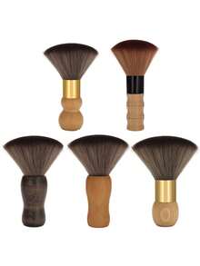 1支沙龙专用木质扫发刷，软纤维头发清洁刷，扫发，清理碎发，家用理发工具，木质工艺，专业美发师天然纤维扫发刷，是专业沙龙颈部除尘的理想之选 - 均碼 - 查看 9