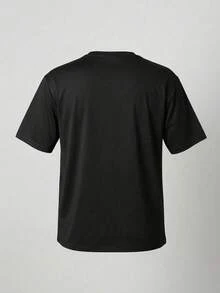 Áo thun ngắn tay in họa tiết thời trang GRDR dành cho nam, phù hợp cho việc đi làm hàng ngày và trang phục công sở. - màu đen - Xem 3