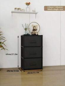 1件装简易储物柜，带多层抽屉，卧室内衣收纳柜，家用组装式储物架，落地式组装储物架 - 彩色 - 查看 13