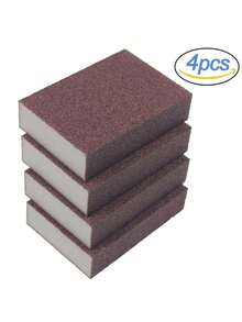 Bộ 2/4 miếng bọt biển tẩy rửa thần kỳ chứa carborundum, dùng để loại bỏ rỉ sét, làm sạch cặn vôi, chà rửa, nhà bếp, phòng tắm, gia đình. - A - Xem 4
