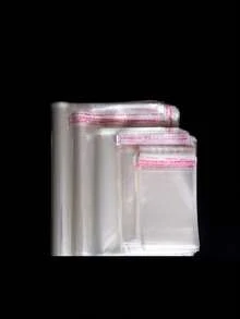 100pcs OPP Self-Adhesive Bags Wholesale, Clothing Shirt Packaging Self-Sealing Transparent Plastic Bags - Multicolor - View 10