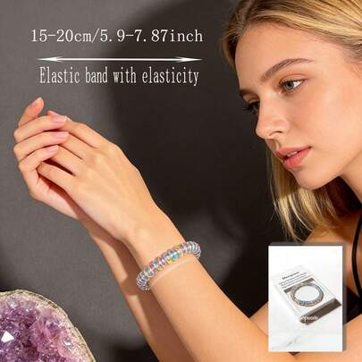 Menopausal Opal Bracelet, Elastic Cord Jewelry, Helps Maintain Emotional Balance