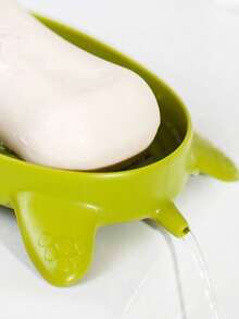 Cartoon Creative Soap Dish, Cute Turtle Soap Holder, Bathroom Drain Rack, Non-Waterlogging Soap Dish Tray Storage Rack - Multicolor - View 8