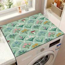 1pc Wildflower Pattern Silica Gel Mat, Warm Home Atmosphere, Anti-Slip, Suitable For Washing Machine, Dryer, Coffee Maker, Kitchen Counter, Multi-Purpose Household Mat - Wild Fairy Tale Flower Tiles - View 15