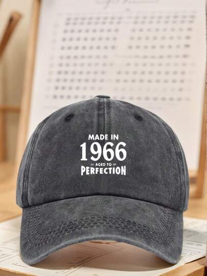1 chiếc mũ lưỡi trai in hình năm 1966, unisex, có thể giặt được, chất liệu thoáng khí. Mũ lưỡi trai thể thao ngoài trời, có thể điều chỉnh, mũ đi bộ đường dài, mũ thời trang đường phố, mũ mùa hè, mũ đi biển, mũ unisex đa năng kiểu "mũ bố", nhiều màu sắc để lựa chọn.