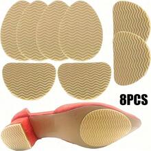 Anti-Slip Shoe Insoles - Adhesive Shoe Pads Designed To Enhance Traction, Reduce Noise, And Protect Shoes, Made Of Soft Elastic Material Suitable For Shoes And Boots - Light Beige - View 6