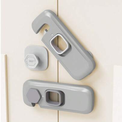 Bộ 1/3/5 khóa an toàn cho trẻ em, ngăn trẻ nhỏ mở cửa, tủ, tủ lạnh, khóa bảo vệ, khóa ngăn kéo.