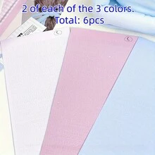 6pcs Pink, Blue, White Cute A-Z Letter Stickers, Including Uppercase & Lowercase Letters, 1-26 Numbers, Suitable For Learning, Scrapbooking, Diary, DIY Crafts, Plastic Pages, Magazine Stickers - Multicolor - View 9