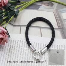 1条奢华水钻链条挂绳，时尚加厚手机挂绳，防丢钥匙扣配件 - 彩色 - 查看 11