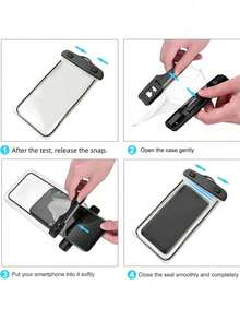 Universal Waterproof Phone Pouch, Waterproof Phone Case, Suitable For IPhone And Other Phones, Great For Swimming, Rainy Days, Outdoor Activities To Prevent Water Ingress (Random Paper Clip Included) - Multicolor - View 4