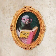 1pc Creative Retro Style Oval Mini Photo Frame Fridge Magnet, Funny Home Decor, Holiday Gift - Little Bird - View 8