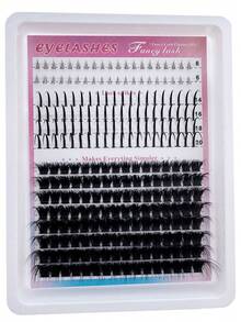 300D/200D/160D/120D/100D80D/60D DIY Lash Clusters Long 6-20mm Lash Spikes Lower Eyelashes 280pcs/264pcs/248pcs/232pcs/216pcs Eyelash Clusters Volume Individual Lashes DIY Spiky Lash Extension Manga Cluster Eyelash Extensions Mink Strips Lashes Thick - D - View 11