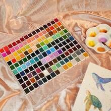 98 Colors Portable Solid Watercolor Paint Set, Suitable For Beginners And Students - Sets - View 3