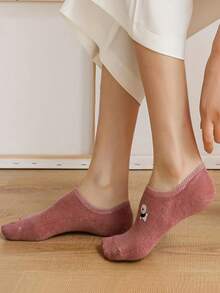 10 Pairs Couple Cartoon Cute Low-Cut Boat Socks, Non-Slip Silicone Invisible Socks, Summer Style - Multicolor - View 4