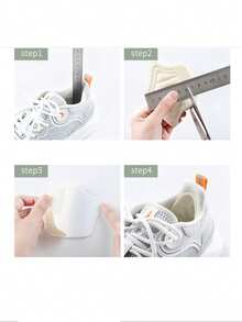 Heel Grip Anti-Slip Anti-Friction Pad, Shoe Size Reducer, Half Size Insert For High Heels, Sports Shoes And Casual Shoes - B-thick Version + Thin Version - View 6