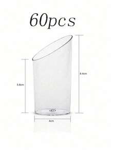 10/20/30/50/100个装透明斜边圆杯，慕斯杯，布丁杯，甜点杯，冷饮派对杯，可重复使用，适用于婚礼、节日和各种主题庆祝活动 - 無色 - 查看 19