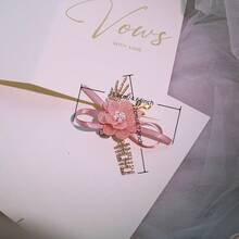 1枚高级粉色玫瑰金属合金优雅胸针，适合新郎、新娘、伴郎、伴娘、婚礼、订婚、活动、派对、旅行、盛会、学校庆典等场合佩戴。 - 珊瑚粉 - 查看 2