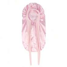 Women's Long Satin Sleep Cap With Bow Headband, High Elasticity, For Hair Styling And Hair Care - Multicolor - View 3