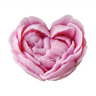 1pc Petal Baby Aroma Stone Silicone Mold, Handmade DIY Fragrance Stone Decor Mold, Multiple Patterns, Non-Stick & Easy Demold