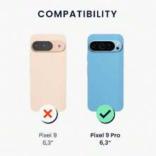 Compatible Case For Pixel 9 Pro - With Raised Edges - Wireless Charging Compatible - Matte Glossy Coral, 42500041 - 酒紅色 - 查看 2