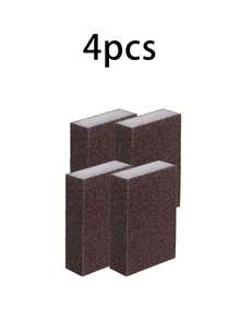 Bộ 2/4 miếng bọt biển tẩy rửa thần kỳ chứa carborundum, dùng để loại bỏ rỉ sét, làm sạch cặn vôi, chà rửa, nhà bếp, phòng tắm, gia đình. - Một kích thước - Xem 10