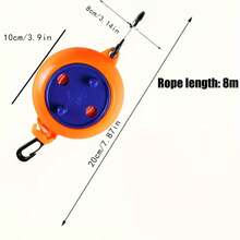 1pc Outdoor Travel Portable Windproof Non-Slip Clothesline - Retractable Invisible Clothesline For Hotel Indoor Use, Suitable For Camping And Outdoor Activities - With Handle Portable Travel Clothesline, Suitable For Outdoor Fishing And Camping, Camping Essential, Fun Design, Durable Plastic, Clothesline - Easy To Set Up And Use, Perfect For Drying Clothes And Towels Anywhere - Multicolor - View 12