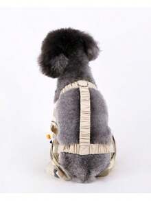 All Season Cute Plaid Bear Anti-Dirty Pants, Small Dog Walking Pet Cat Dog Boots, Outdoor Anti-Dust Shoes - Beige - View 7