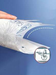 Large Graffiti Stencil Template - Reusable PET Art Tool For Walls/Textiles/Wood (Mona Lisa Street Art Design) With Rounded Edges & Washable Surface,Art Supplies/Wall Art/Tattoo Stencil Artists - Single Piece - View 3