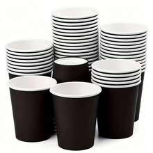 20/40pcs Macaron Brown Baking Cups, Large Capacity Thick Oil-Proof Heat-Resistant Cake Liners, High-Quality Dessert Cups For Home Baking, Party, Wedding, Graduation And Other Gatherings, Durable And Deformation-Resistant - Black - View 2