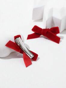 8个/套迷你粉色蝴蝶发夹，适合秋冬季日常佩戴，女士侧刘海发夹 - 彩色 - 查看 5